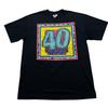Vintage 90s black T shirt 40 Happens 1992 Retro Color Casual / comedy / Y2K