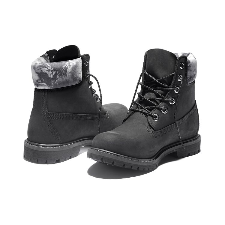 Timberland Premium Series Mid Calf Martin Boots Women Boots Black A2ESH001