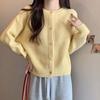 GMXIA Женский осенне-зимний кардиган O-knit Design Sense of Fresh and Sweet с длинными рукавами, джемпер, топ, куртка