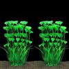 ALEGI Fish Tank Decorations Plastic Plants Large,Aquarium Artificial Plants Decoration Ornament Safe for All Fish-16 inch 2Pcs (Red 2 Pcs)