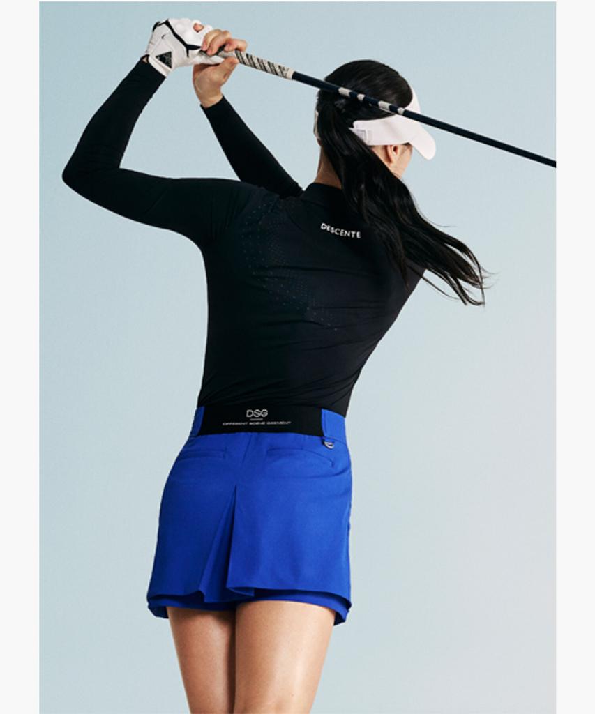 DESCENTE GOLF Женская футболка с воротником и длинным рукавом Signature (Dq12Wftl32)
