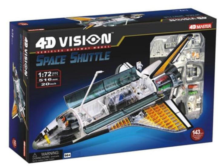 4D Vision Vehicles (Space) – Cutaway Model –Space Shuttle Fame Master 4D Master Educational Toys STEM