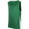 Sleeveless Basketball Tank Top V-Neck Comfortable Kids Tops Light-Green White HF0698-302