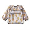 Infant Toddler Baby Unisex Cute Waterproof Long Sleeve Feeding Accessories Bib Burp