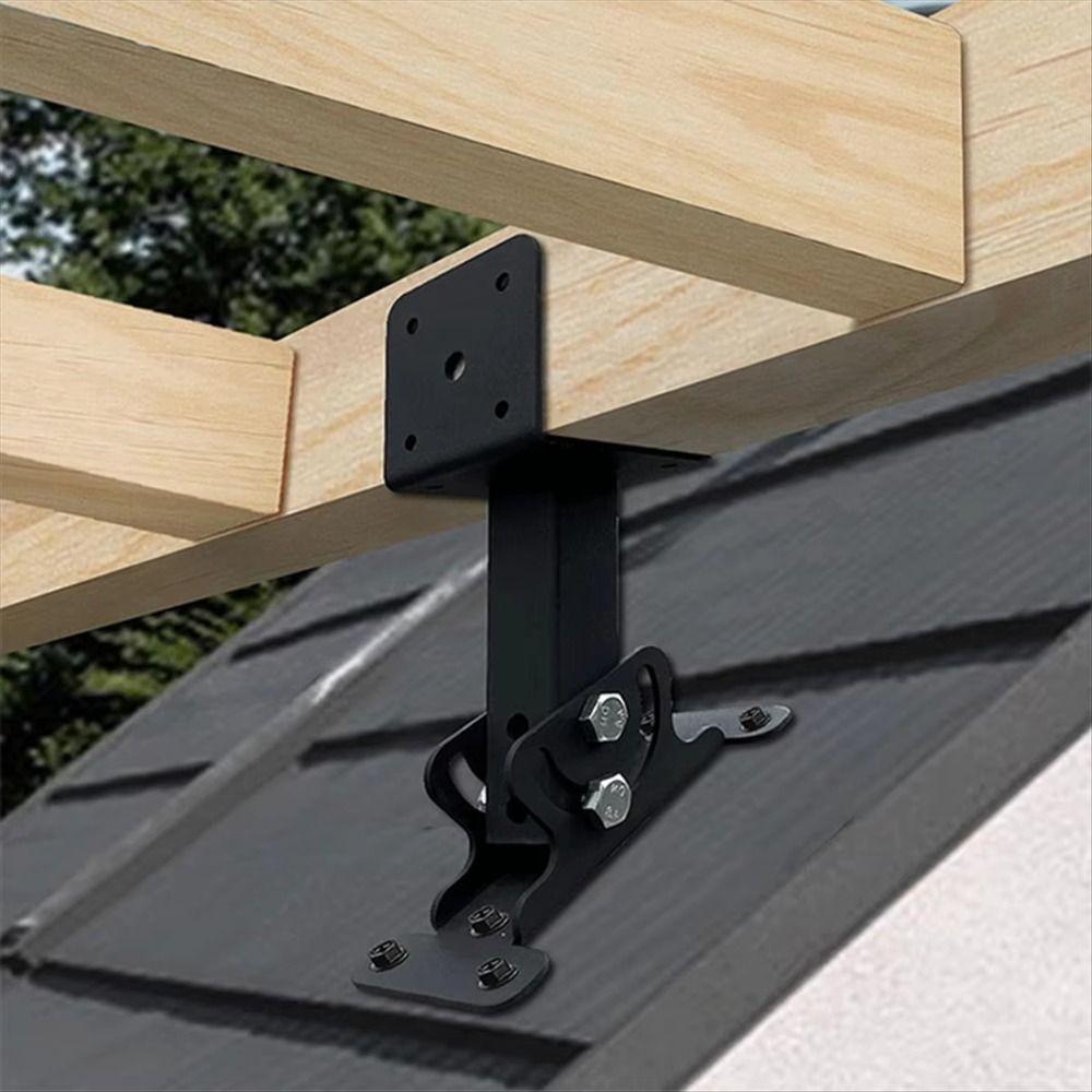 304 Stainless Steel Pergola Roof Riser Beam Bracket Adjustable Flexible Mount Canopy Support Frame Corrosion Resistance