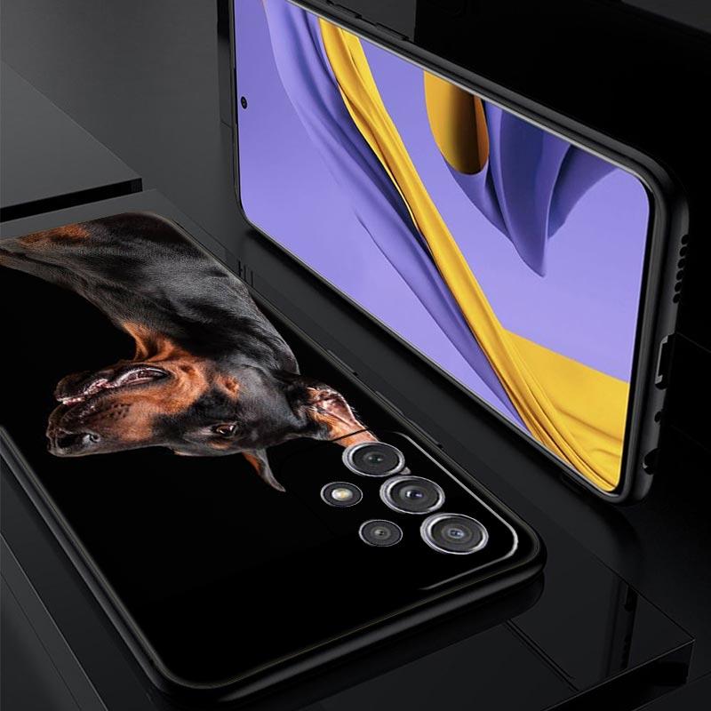 Чехол для телефона с изображением добермана для Samsung Galaxy A55 A35 A17 A07 A15 A13 A25 A51 A71 A72 A73 A32 A52 A52S A41 5G Мягкий ТПУ Чехол Capas