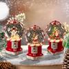 Christmas Musical Snow Globe Xmas Decorations Craft Collectible Artwork Desktop