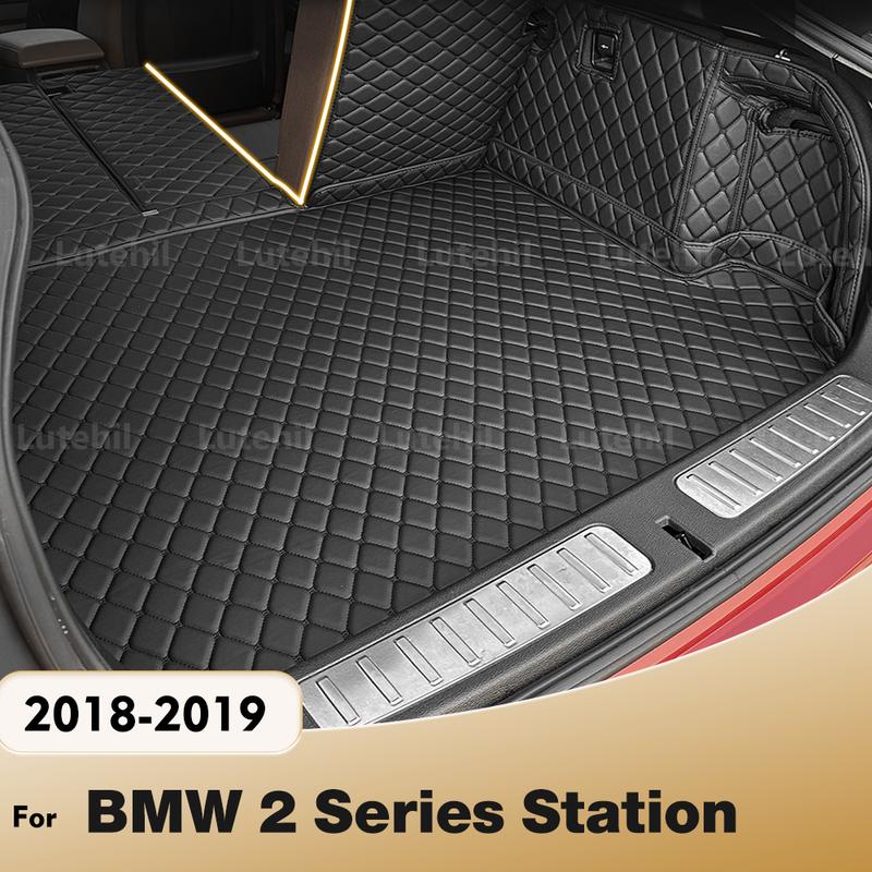 For BMW 2 Series Station Wagon 2018 Full Coverage Trunk Mat Lutehil Car Boot Cover Pad Cargo Liner Interior Accessories