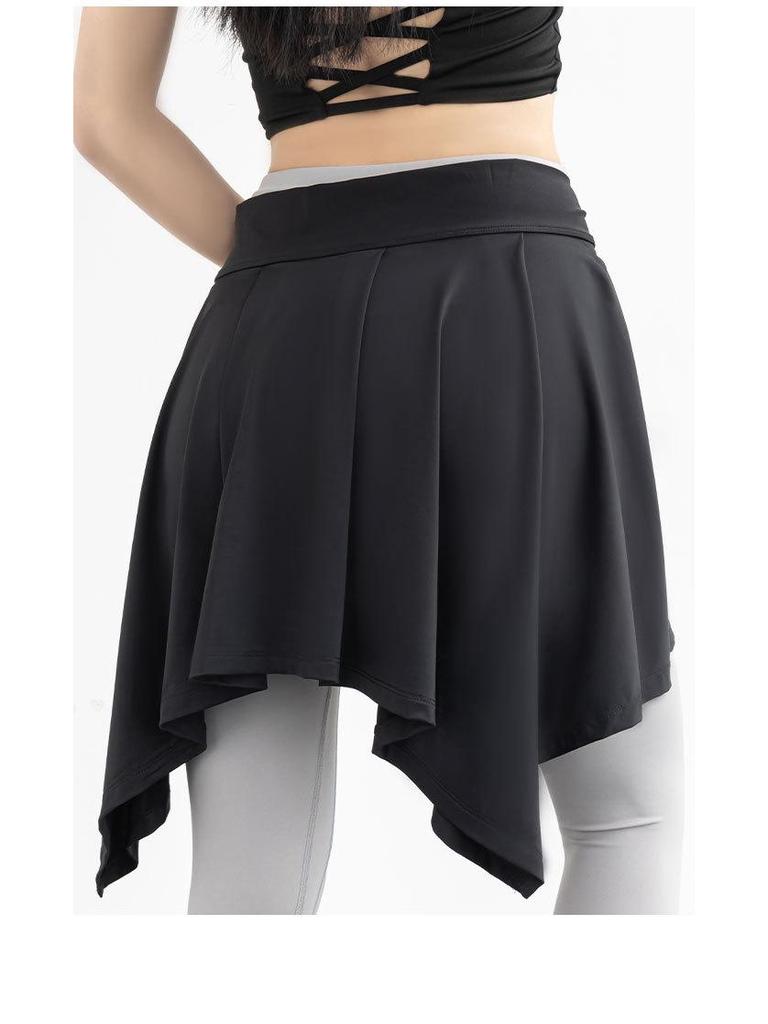 Спортивная юбка для йоги с защитой от воздействия окружающей среды и лямками - юбка для балета, танцев и йоги