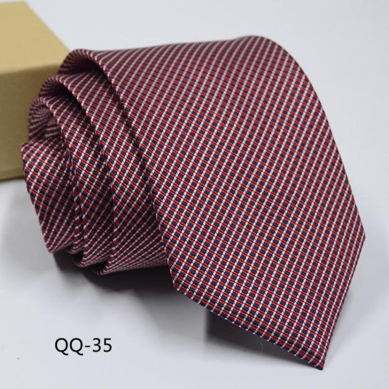 Мужское Платье Деловой Повседневный Профессиональный Жених Свадьба Лучший Муж С Полосатым Жаккардом Изысканный Джентльмен Мужской Премиальный Галстук