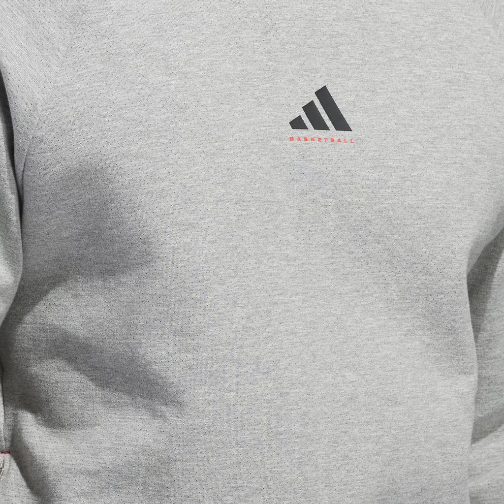 Adidas Баскетбольная толстовка с капюшоном FW24 Spacer Коллекция 2025 Глава 01 Унисекс толстовки серые JD7466