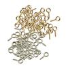 100 Pieces Silver Plated Sturdy Metal Screw Eye Pin Pegs For Jewelry