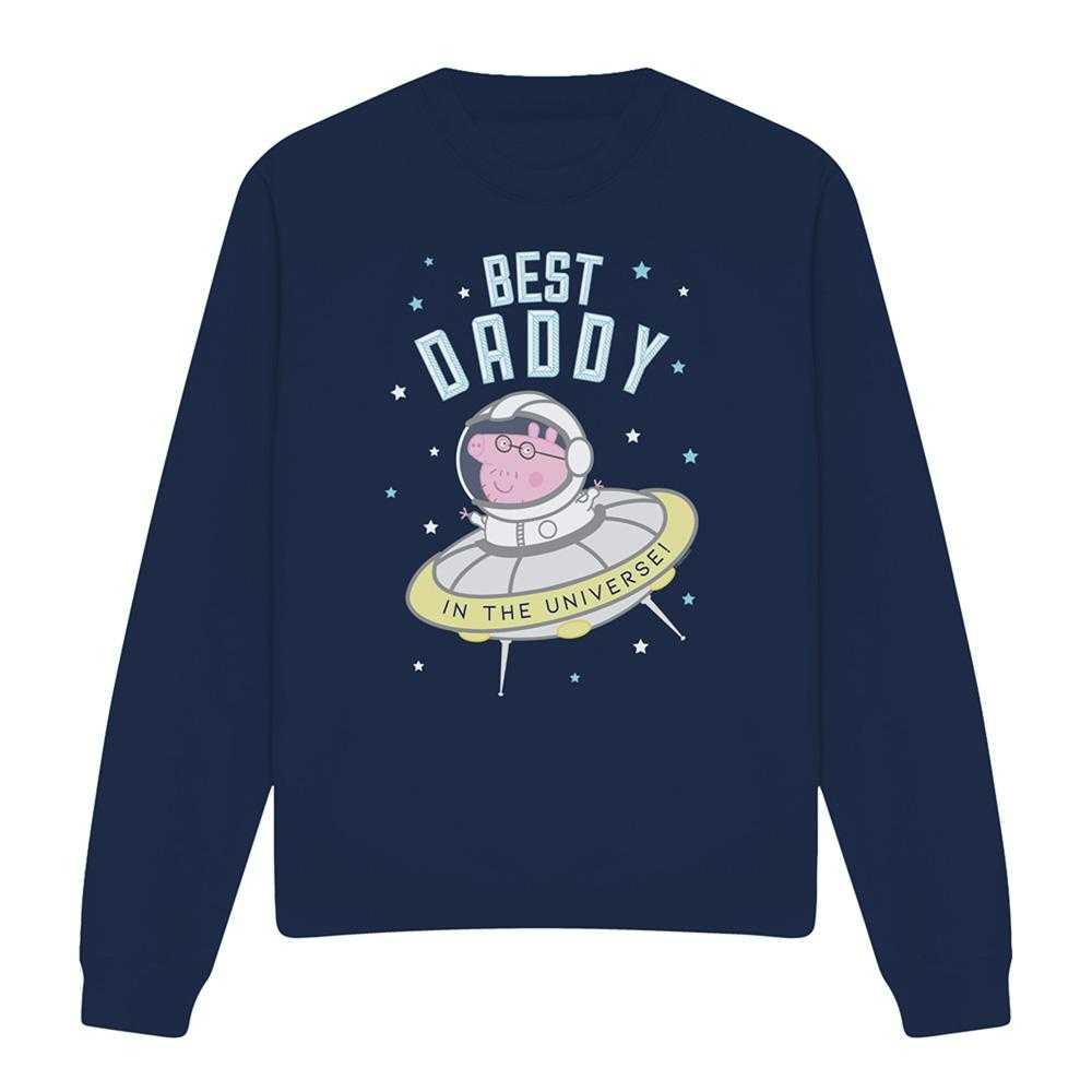 Peppa Pig Unisex Adult Best Daddy Pig In The Universe Sweatshirt
