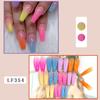 24PCS/SET Quick Nails Flower Diamond Manicure Long Ballet False Nails Waterproof Wearable Ready-made Nail Stickers