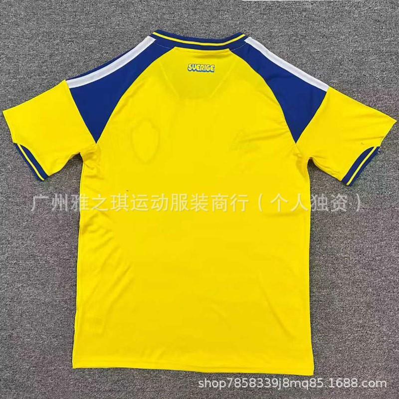 Mens Short Sleeve Soccer Jersey Sweden National Team Home Away Kit Isak 9 Zsolt 17 Training Football Shirt