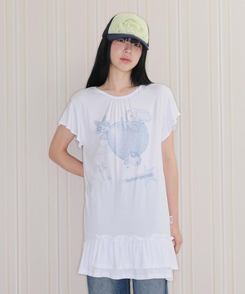 Ames Worldwide Ppg Ruffle Mini Dress White