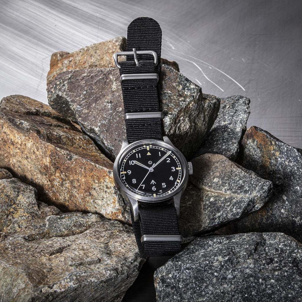 Watch Military Watch NAVAL MILITARY WATCH Automatic ROYAL Army W10 TYPE [Naval Co.] MIL.-06 SV/BK