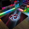 Trabzonspor FC Design Crystal Velvet Carpet Cozy Non?Slip Printed Rug For Bedroom Living Room Entrance