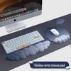 Gradient Cloud Keyboard and Mouse Wrist Rest Set - Memory Foam & Silicone