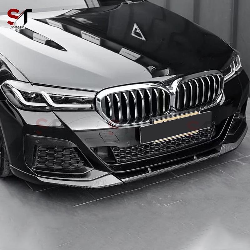 Передний сплиттер-губа из углеродного волокна для BMW 5 серии G30/G38 (Поздняя модель) - Диффузор заднего бампера в стиле MP.