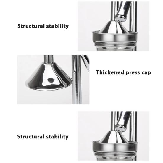 Ручной пресс из нержавеющей стали для сока, сверхпрочная цитрусовая соковыжималка для апельсинов и лаймов