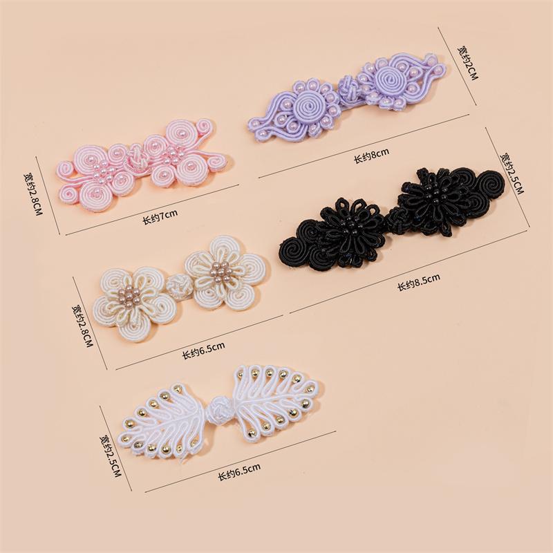 10pcs Chinese Hand-woven Cheongsam Clothing Disc Button Hanfu Clothing Decorative Fancy Buttons Accessories