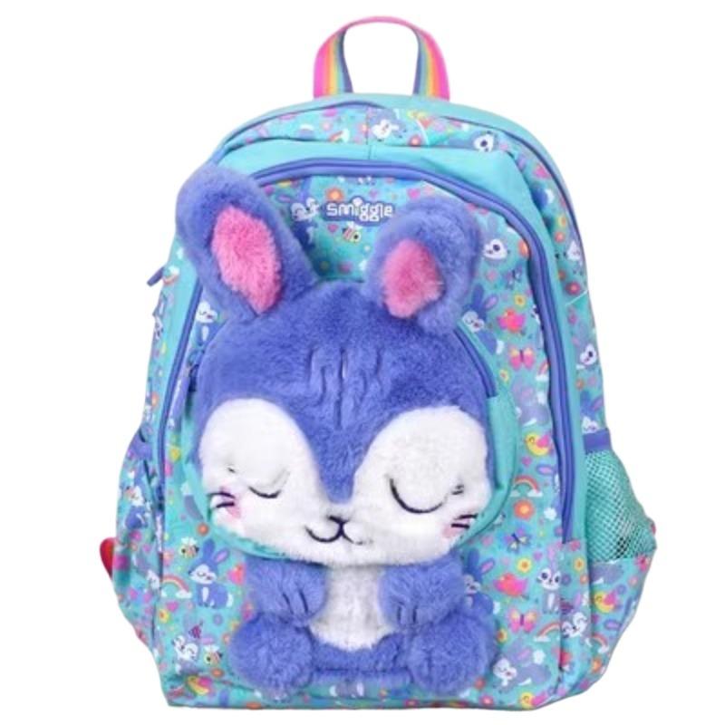 Австралия Smiggle 3D мультфильм плюшевый ангел кролик школьные сумки для детского сада 1-2 класс учеников сумка для книг милые детские рюкзаки для отдыха на открытом воздухе