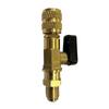 SAE Ball Valve Adapter Designed for R410A R32 HVAC Systems with Brass Construction and Accurate Thread Specifications