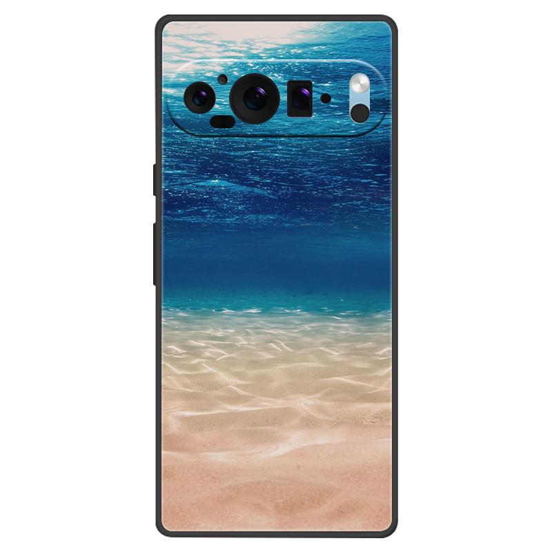 For Google Pixel 9 Pro XL Case Cool Painted Silicone TPU Soft Cover For Googe Pixel 9 9 Pro 8A Cases Black Protective Shells
