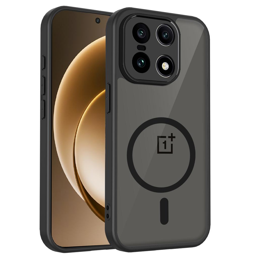 Матовый магнитный чехол для телефона с беспроводной зарядкой Для OnePlus 15 13 13R 13S 13T Nord 5 CE 5 Ace 5 Pro Для Magsafe Бампер Нескользящий чехол