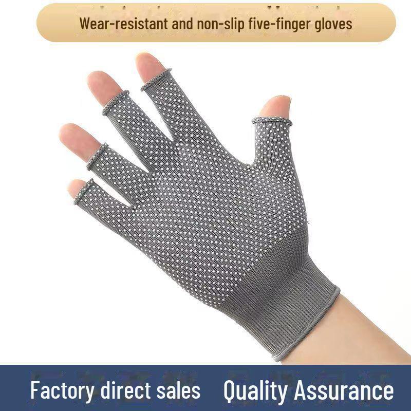 Перчатки унисекс с защитой от солнца для рыбалки, езды на велосипеде и вождения - модель с двумя и тремя пальцами, полудлинная