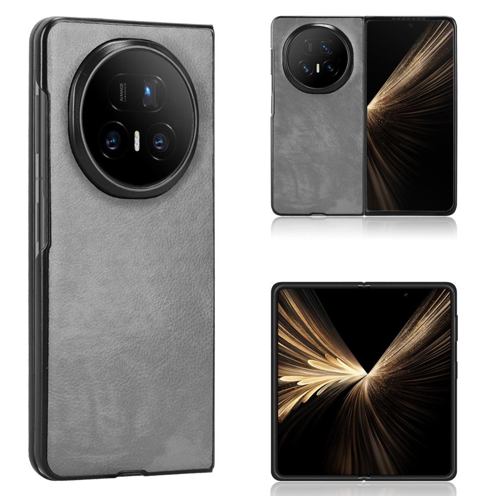 For Honor Magic V5 5G Case Litchi Texture PU Leather + PC Phone Cover