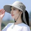 1 шт., устойчивая к ультрафиолетовому излучению широкополая шляпа, маска для лица, дышащая защита шеи, уличное солнцезащитное приспособление, шляпа, закрывающая лицо, женская мода
