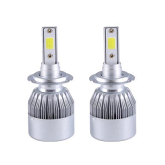2Pcs C6 H1/H4/H7 Car LED Headlight Bulb 6000K Super Bright Light Driving Lamp