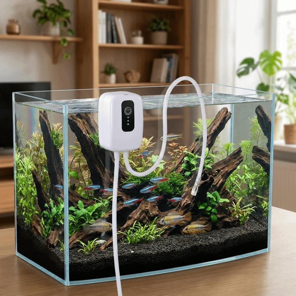 Mute Fish Tank Water Changer Mini Electric Suction Drainer Siphon Pump  Aquarium Maintenance