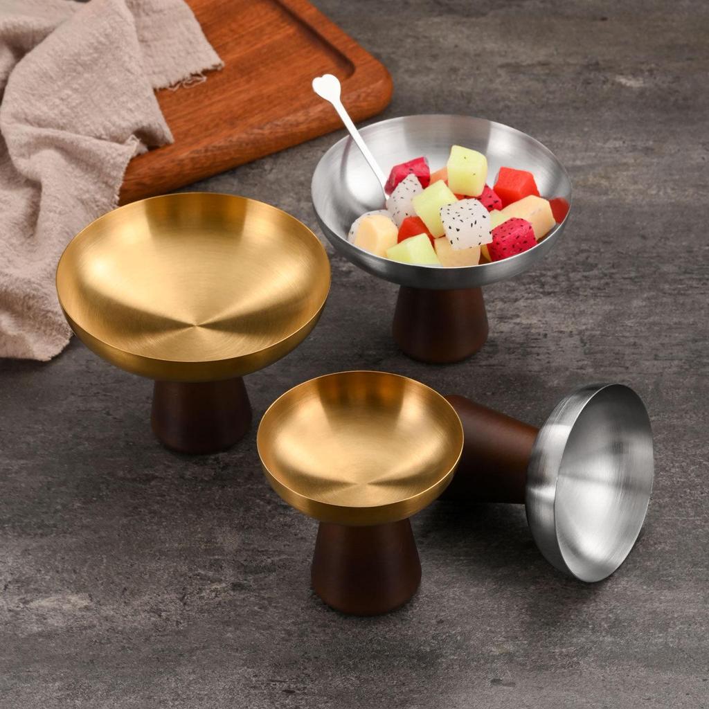 304 Stainless Steel Dessert Bowl for Ice Cream, Yogurt, Pudding, and Salad.
