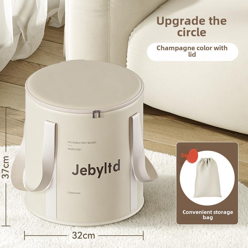 Портативная складная ванна для ног, складное ведро для спа-ванны для ног с крышкой, глубокое замачивание для дома и путешествий