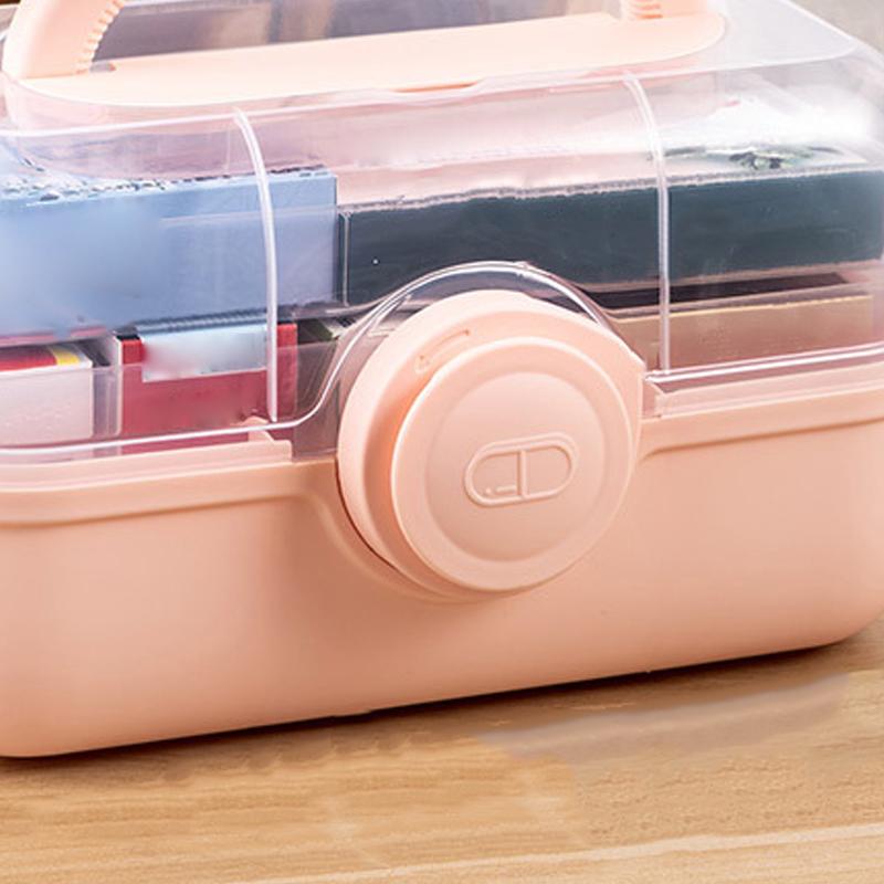 Ящик для хранения лекарств пластиковый многослойный медицинский шкаф большой емкости для дома