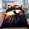 Batman Silhouette Bedding Set, 1 Duvet Cover & 2 Pillowcases, Stylish Home, Perfect Gift