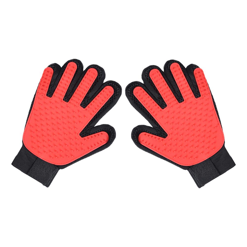 1 пара перчаток для ухода за собаками и кошками, щетка для вычесывания шерсти, перчатки для чистки ванны для животных, массажные расчески для животных