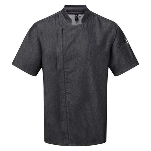 Premier Unisex Adult Zipped Short-Sleeved Chef Jacket