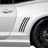 New 6pcs/Set Side Vent Stripe Graphic Decal Sticker Black For 2010-2015 Chevy Camaro