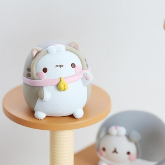 Korean Cute Rabbit Mini Doll Shovel & Cat Figurine Blind Box V5