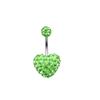 Fashion Stainless Steel Heart Belly Button Nail Piercing Fake Belly Button Ring Body Jewelry For Women