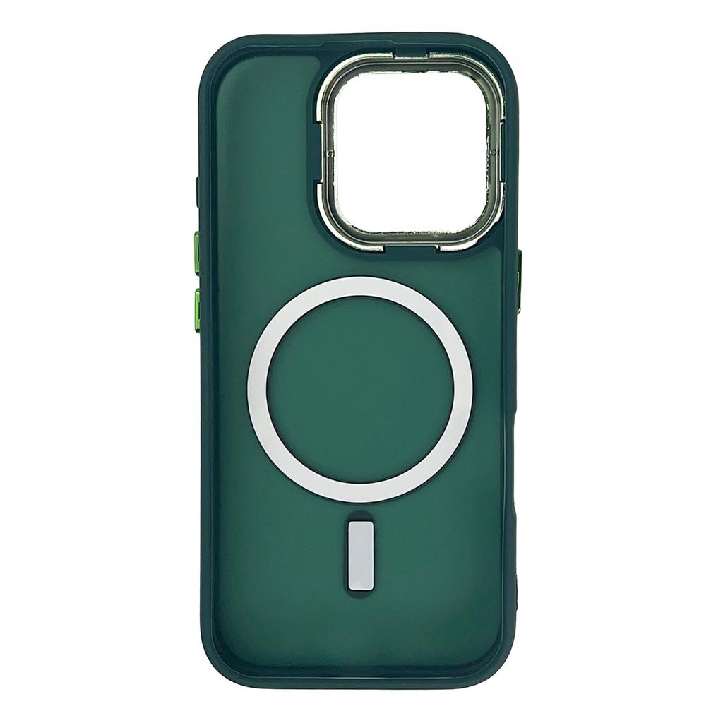 Чехол MagSafe для iPhone 16 Pro из коллекции Dark Green Magnetic от Hurtel