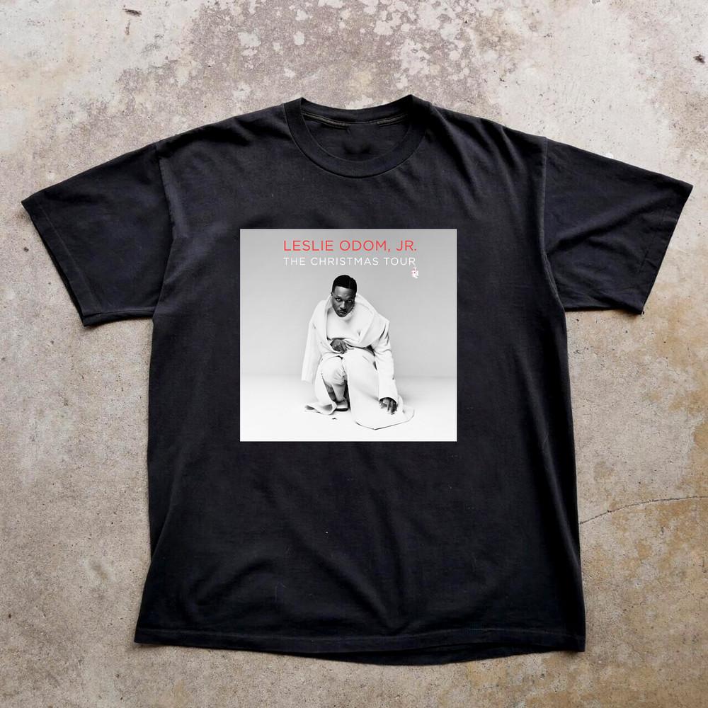 NEW Leslie Odom Jr. Christmas Tour 2025 T Shirt Black All Size S-5XL Unisex T-Shirt
