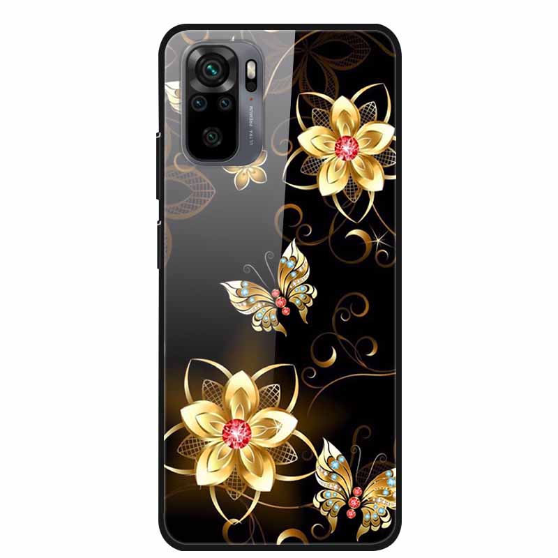 Закаленное Стекло Чехол для Redmi Note 10 Pro Чехол Жесткий Чехол для Xiaomi Redmi Note10 5G Чехол для Телефона Note10 Pro Fundas Бампер из ТПУ