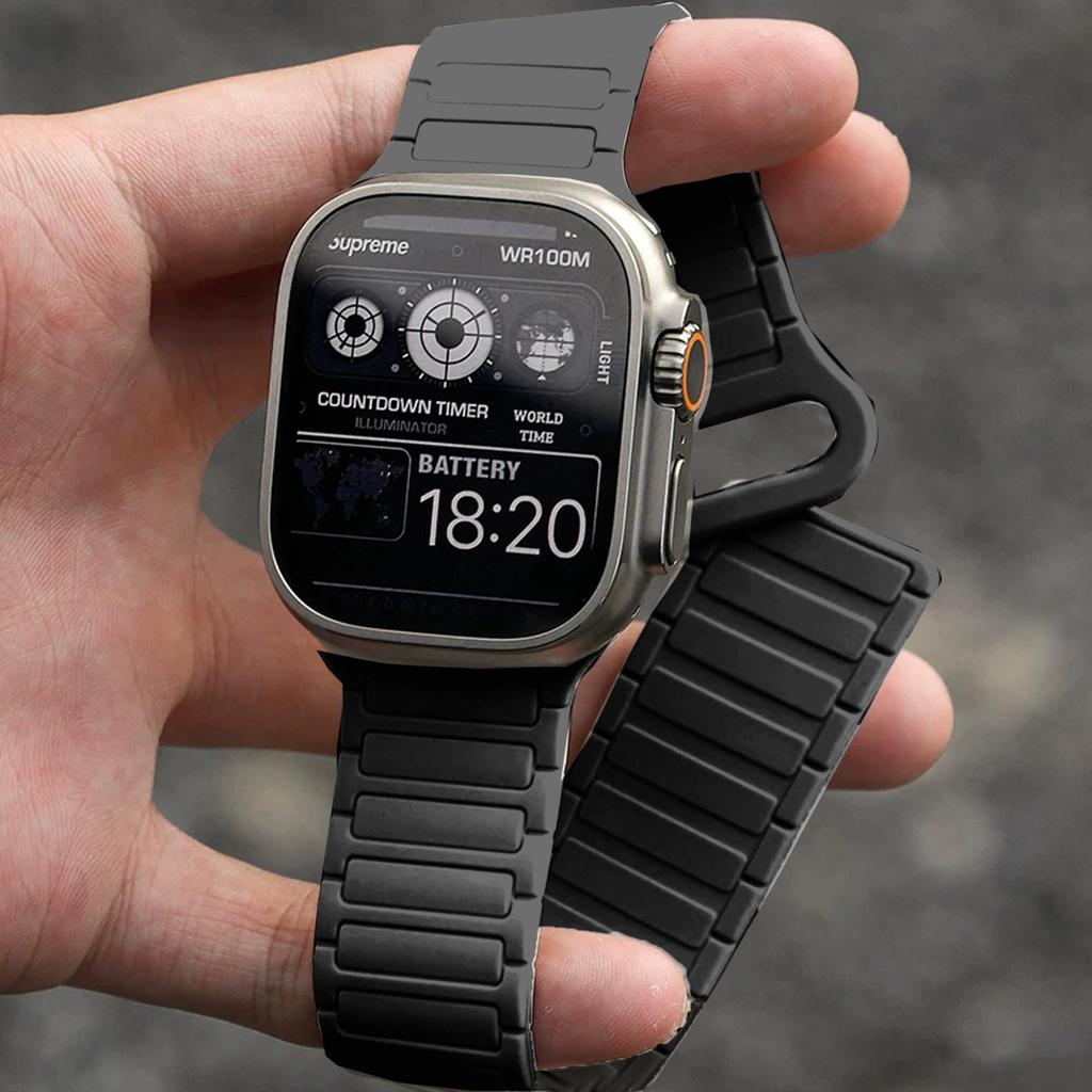 Магнитный сменный ремешок Lamshaw для W-218H, Силиконовый магнитный сменный ремешок, Очень простая регулировка длины, Мягкий, Легкий, Стильный ремешок для