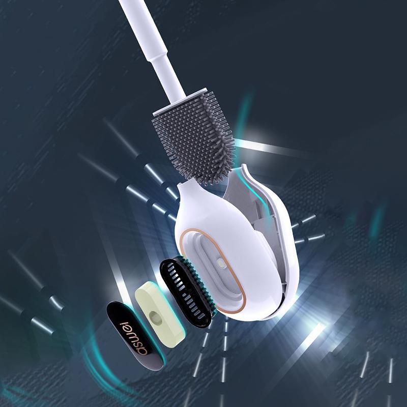 Новый ароматерапевтический туалетный ершик бытовой без мертвых углов унитаз настенный силиконовый инструмент для чистки щелей в ванной комнате