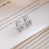 French Style Fashion Popular Rhombus Hollow Ear Buckle A Sexy Temperament Versatile Earrings